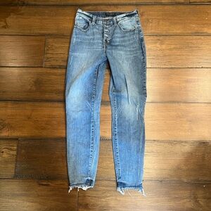 Lucky Brand Multi-Button Medium Wash Skinny Jeans